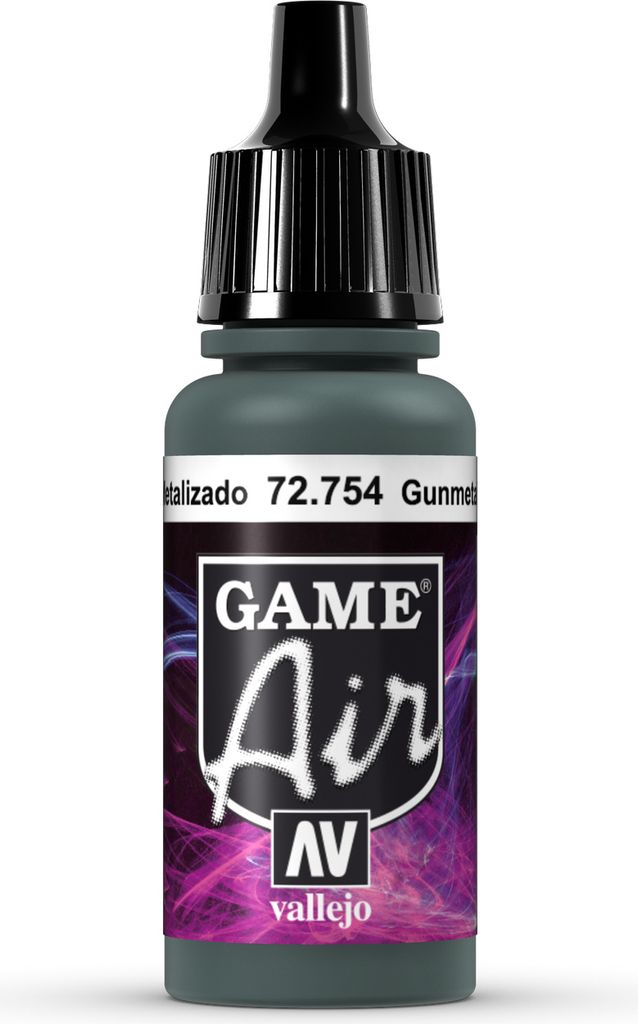 Vallejo Game Air | 17ml | 754 Gunmetal
