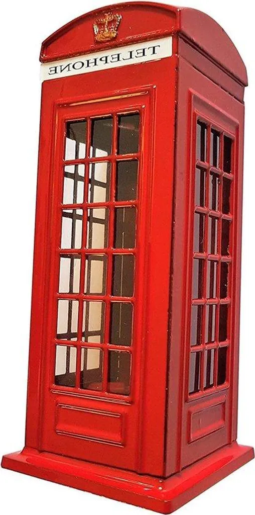 Tirelire Londres en Zinc Union Jack Amovible - Déco Vintage Enfants Adultes