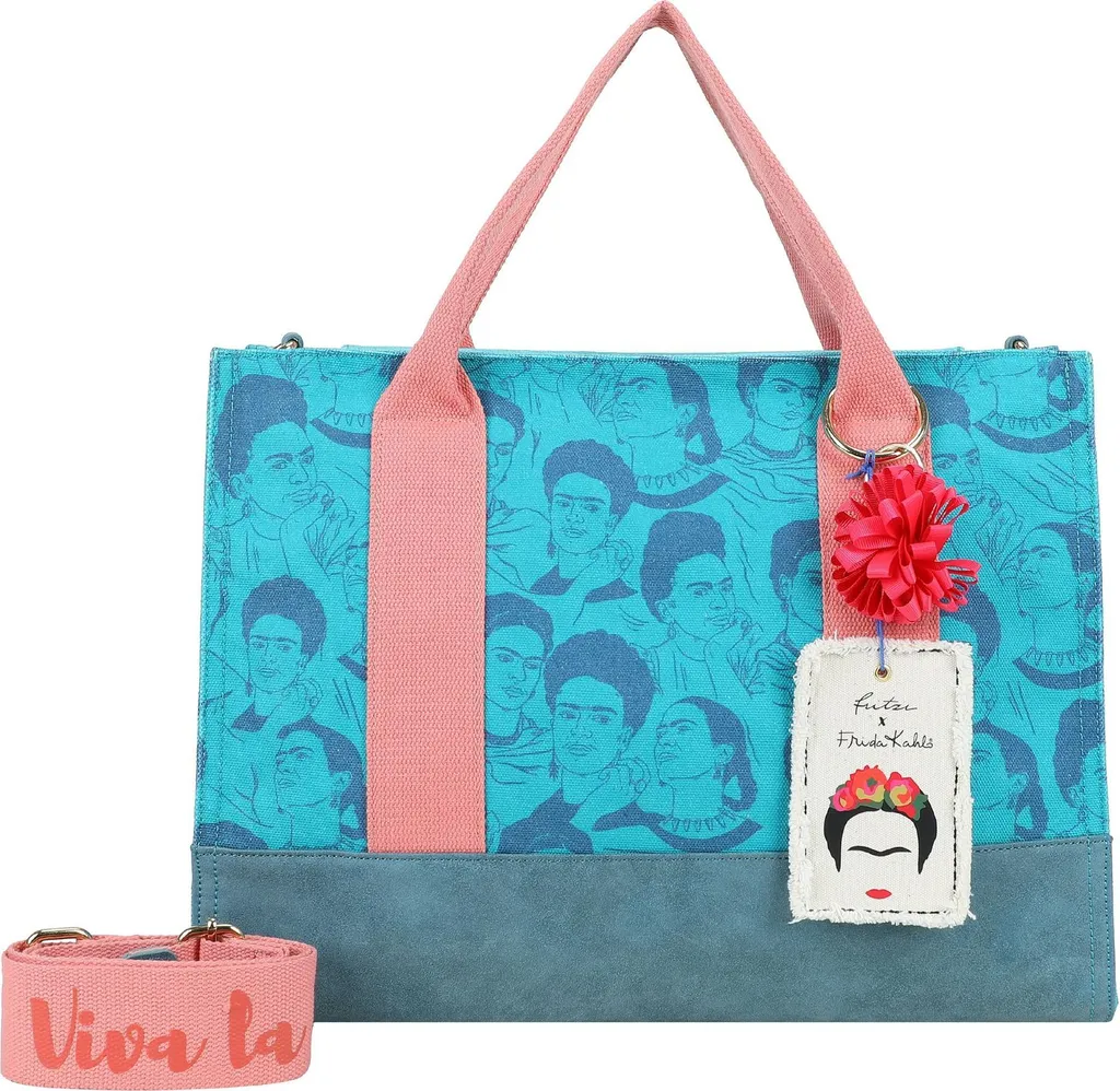 Fritzi aus Preußen Frida Kahlo Borsa Canvas Turchese | Offerta Limited