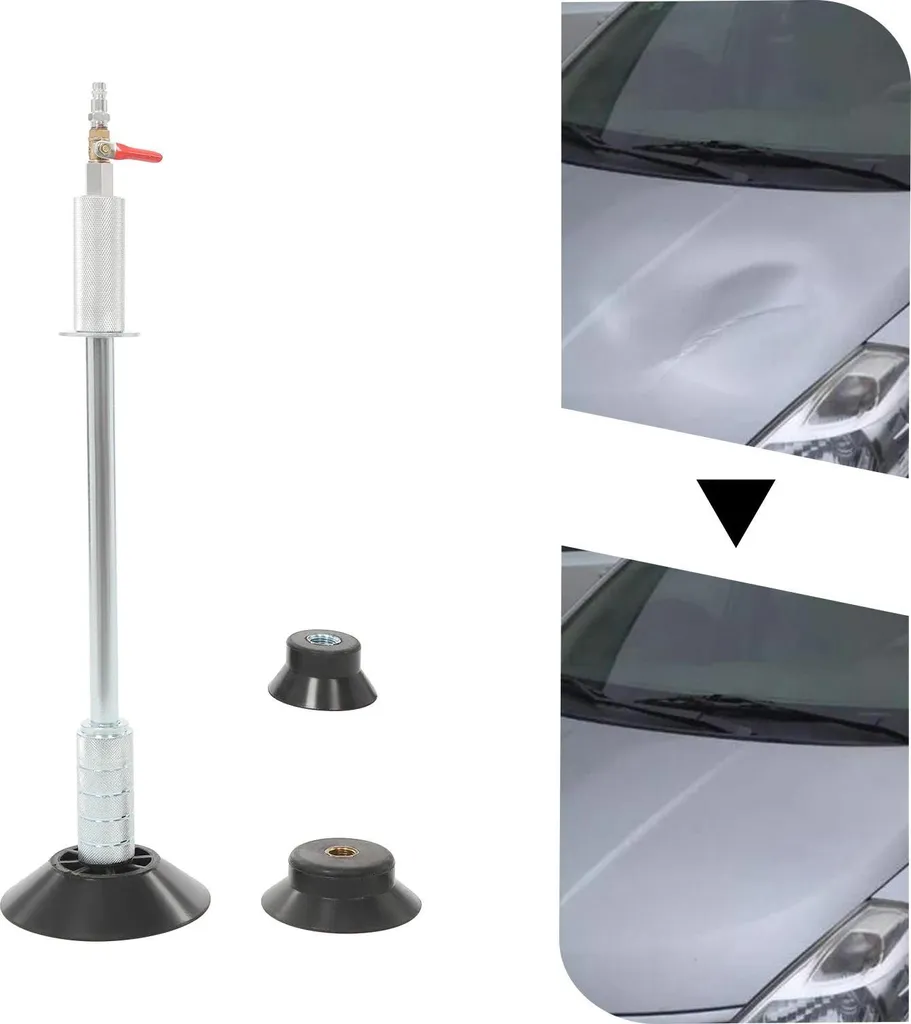 Kit de marteaux à ventouses pneumatiques pour débosselage tôle bleu