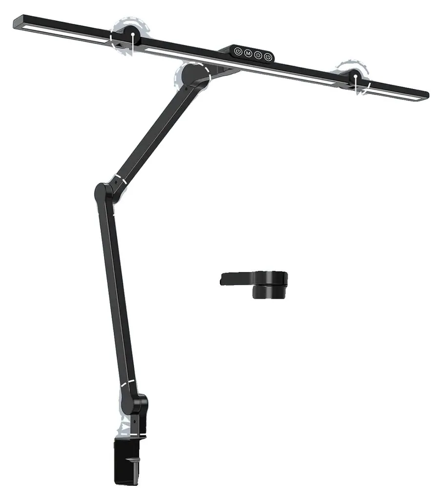 Luminaire de bureau pour télétravail avec éclairage LED multi-réglage