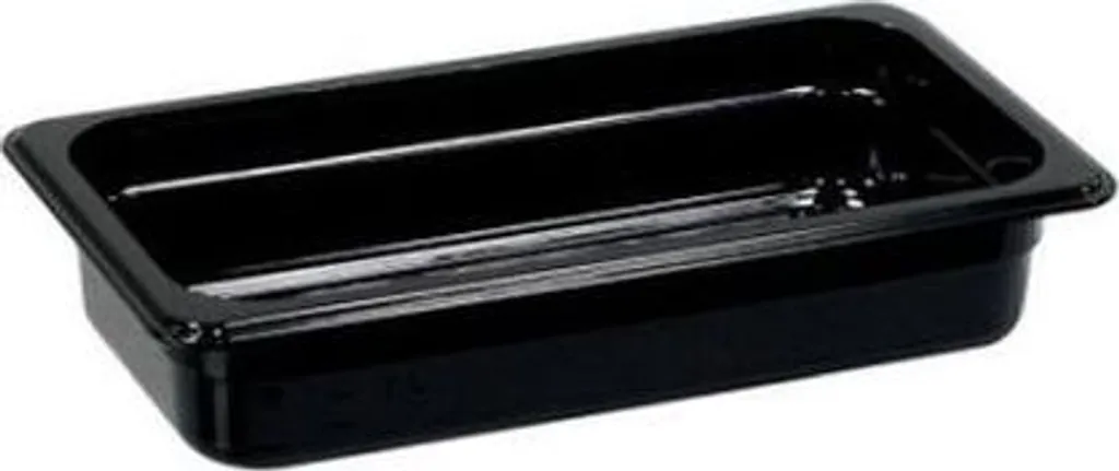 Vaschetta Gastronorm Policarbonato Nero 1/3 GN 32.5x17.6x6.5 cm