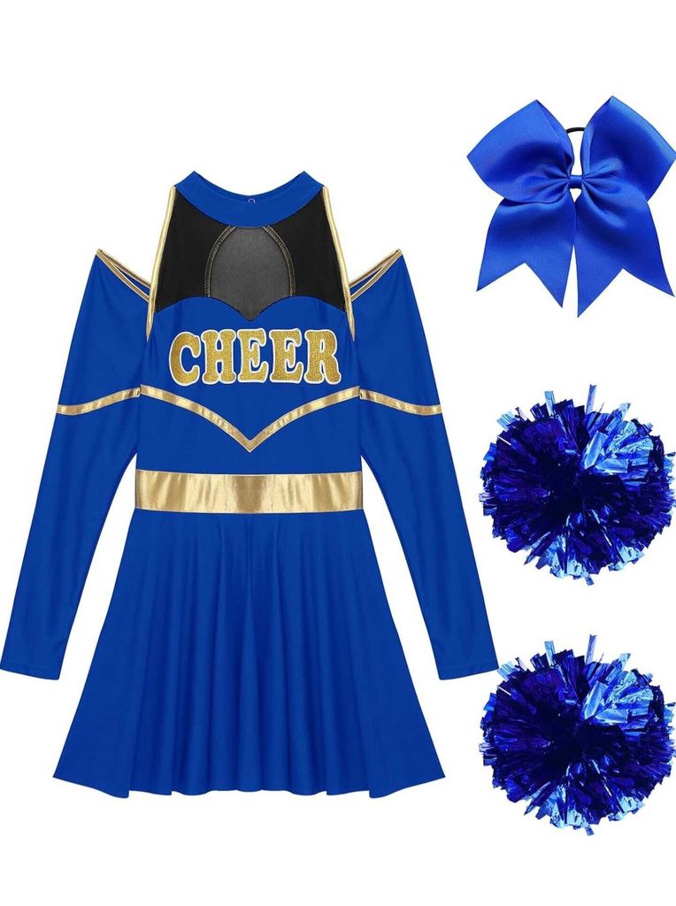 Cheerleader Kostm Damen Langarm