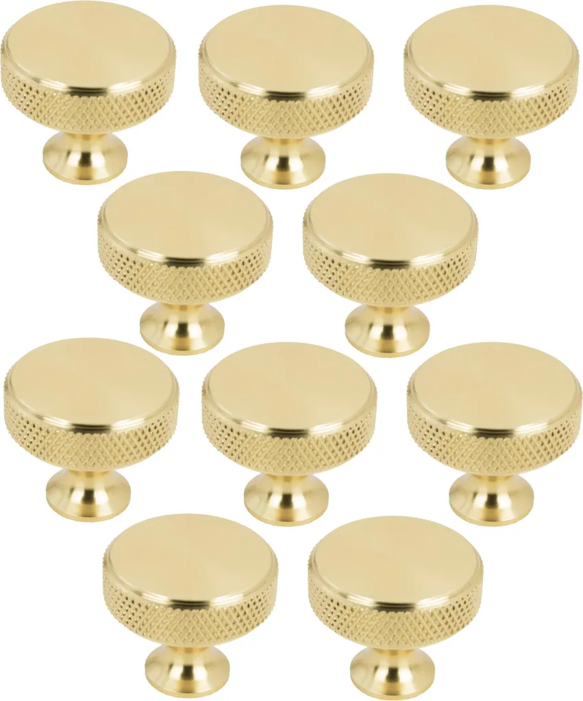 Lot de Boutons Dorés pour Armoires et Tiroirs - Look Chic et Moderne