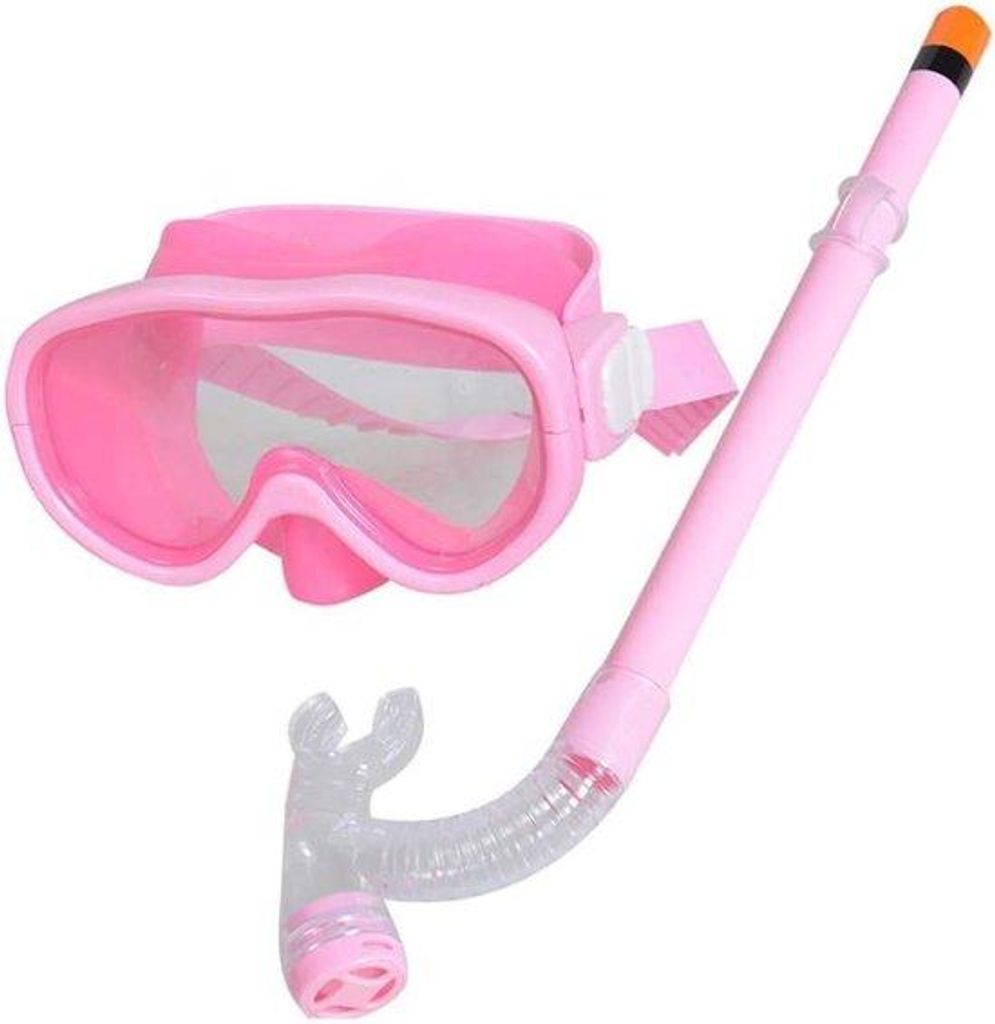 Kinder-Snorkel-Set mit Dry-Top Snorkel für Jungen Mädchen - Rot