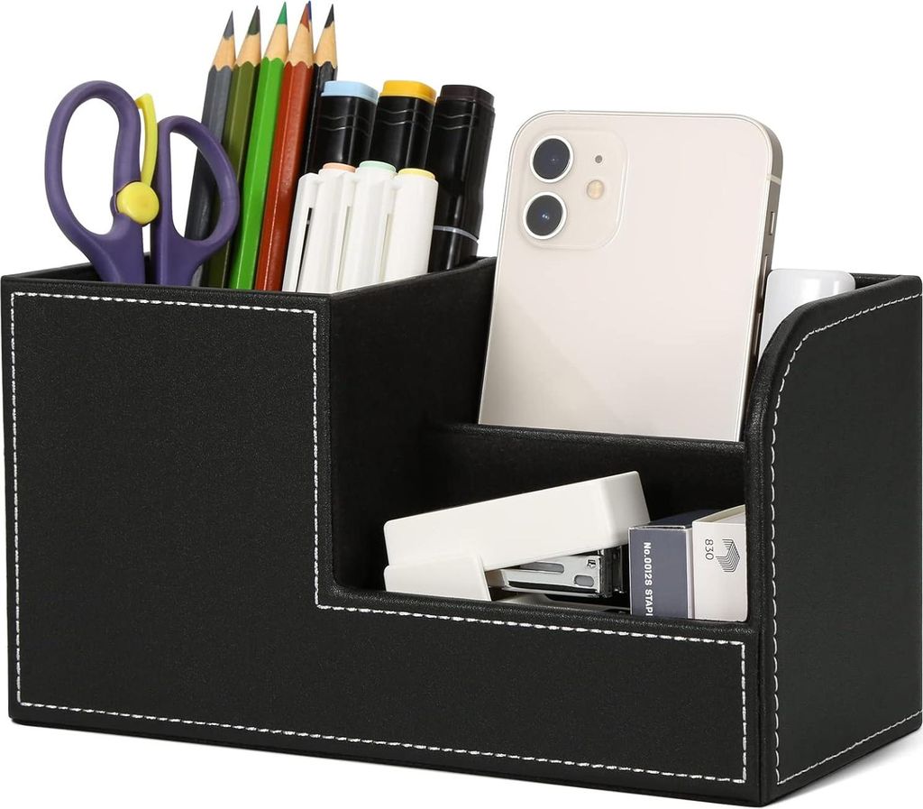 Stiftehalter Schreibtisch - Bš¹ro-Bleistifthalter Organizer Desktop-Schreibtisch-Zubeh?r Bš¹robedarf Organisationsdekor (Schwarz)
