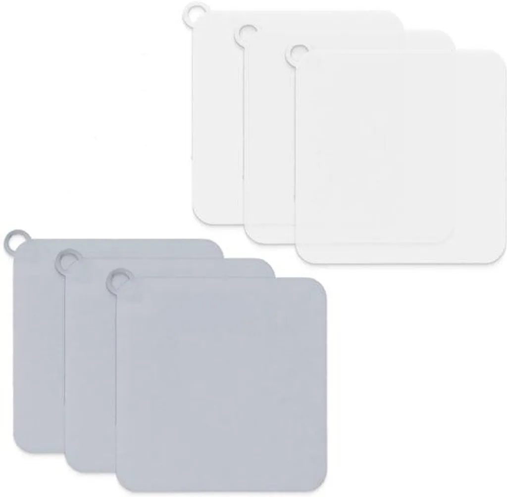 Filtre de bonde carré en silicone 20cm, protection douche anti-odeur