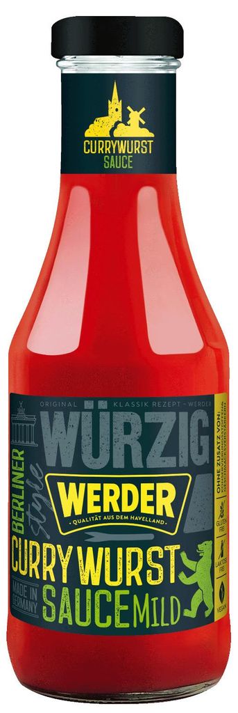 Werder Berliner Currywurst Sauce 450 ml Glasflasche Ketchup