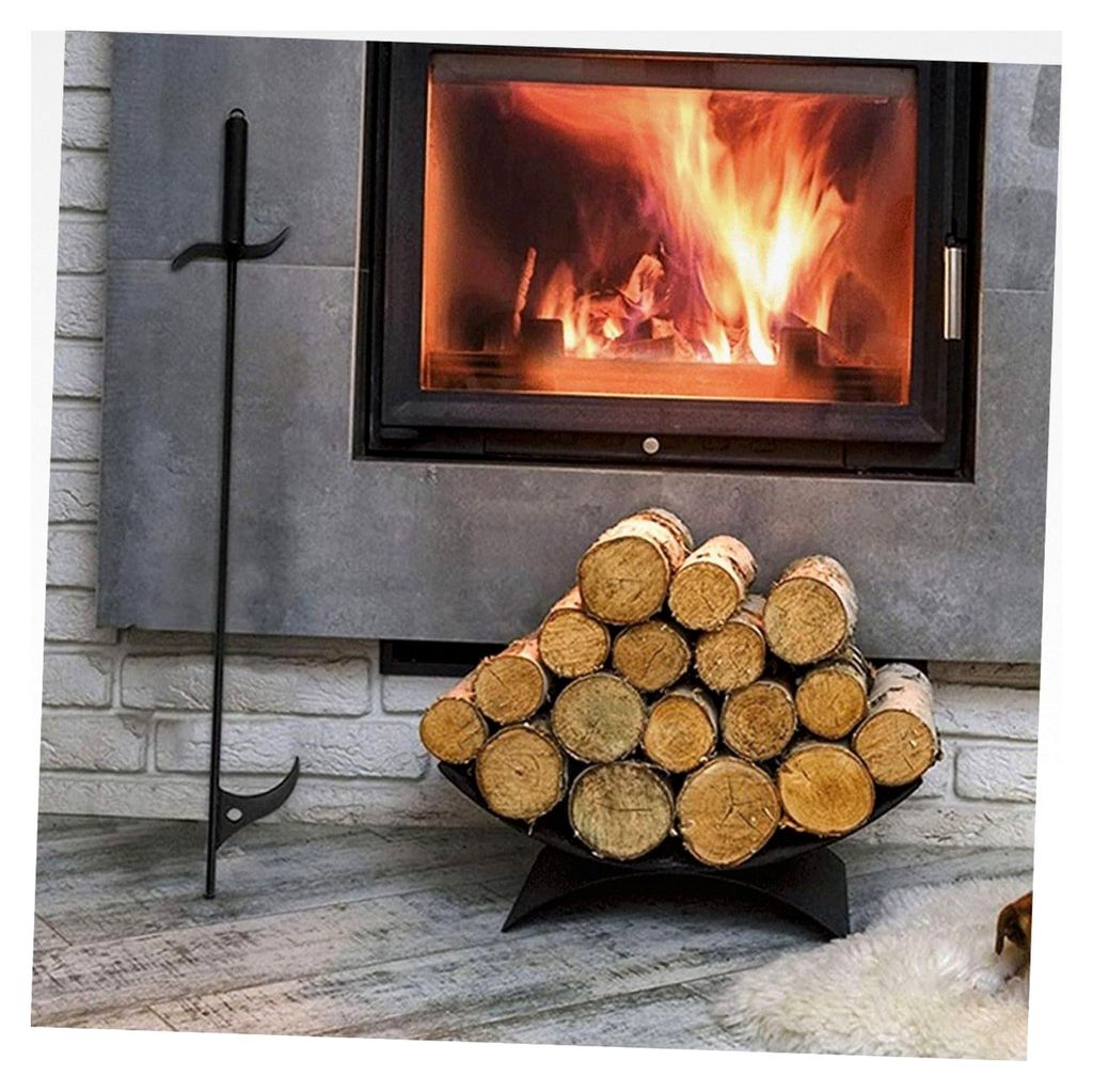 Feuerhaken aus Stahl mit Griff für Kamin und Feuerstelle