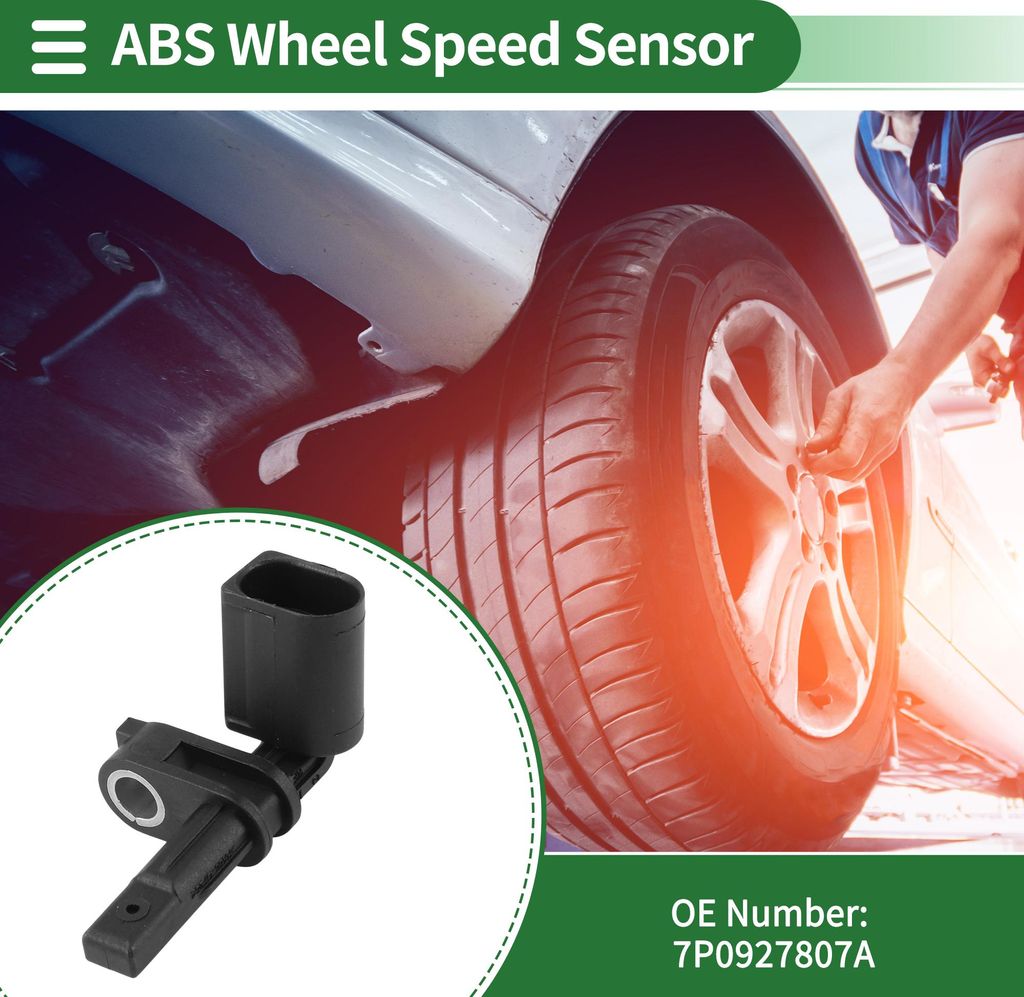 ABS Raddrehzahlsensor vorne hinten links rechts ABS Sensor Antiblockiersystem Sensor Nr. 7P0927807A/WHT005651A/WHT005651 für Audi Q7 12-14 für VW...