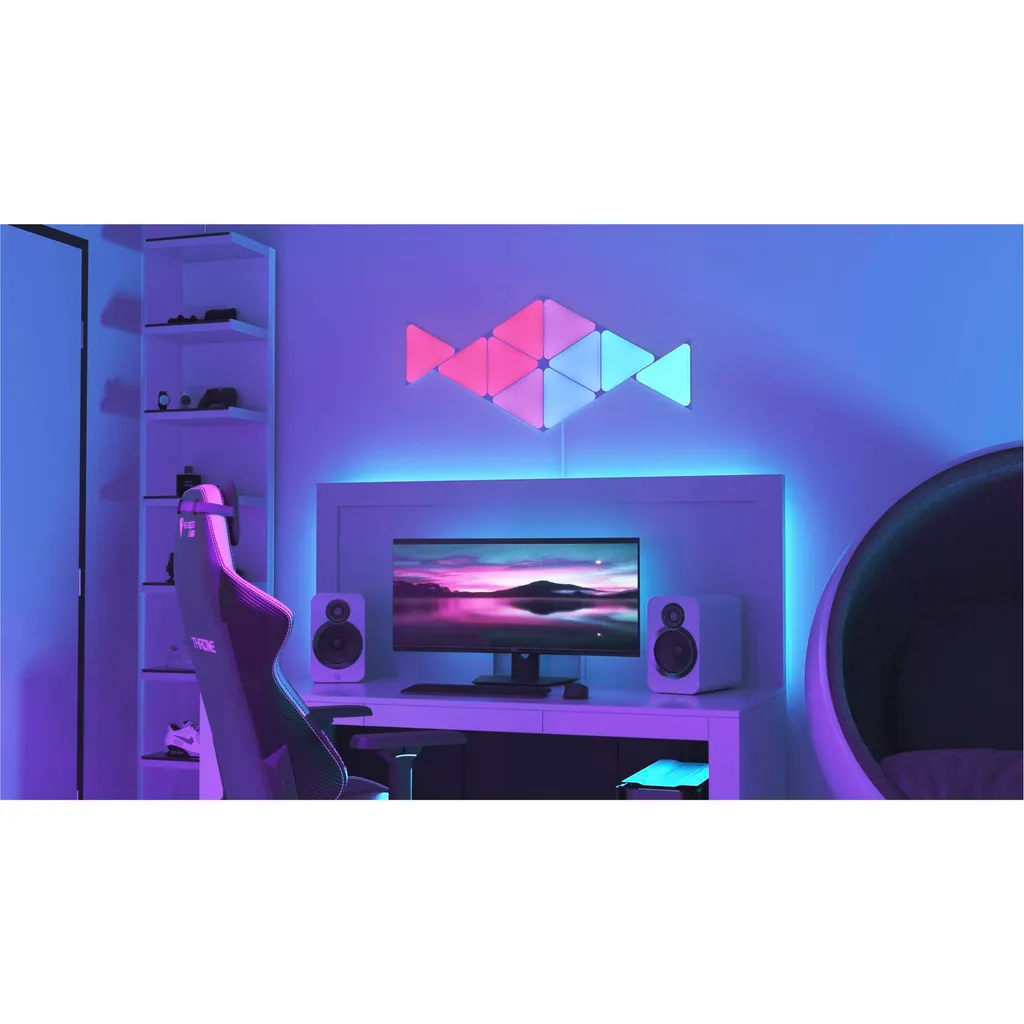 Kit extension Nanoleaf Shapes triangles connectés et tactiles - 4