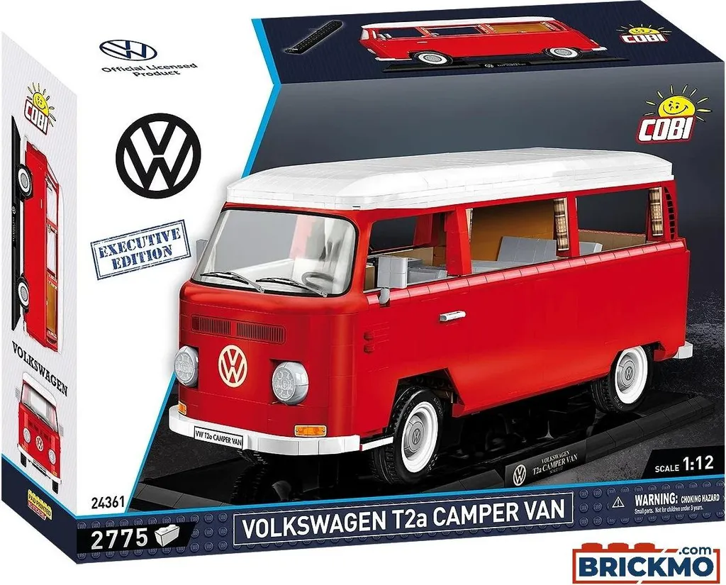 Combi VW Transporter T2A à assembler - Décoration vintage 2650 pièces - 11