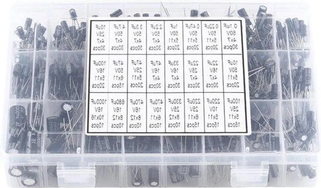 Lot de condensateurs chimiques radiaux en aluminium pour l'électronique