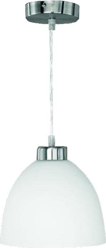 Reality|Trio Pendelleuchte nickel matt, Glas Opal weiß, Produktbild 