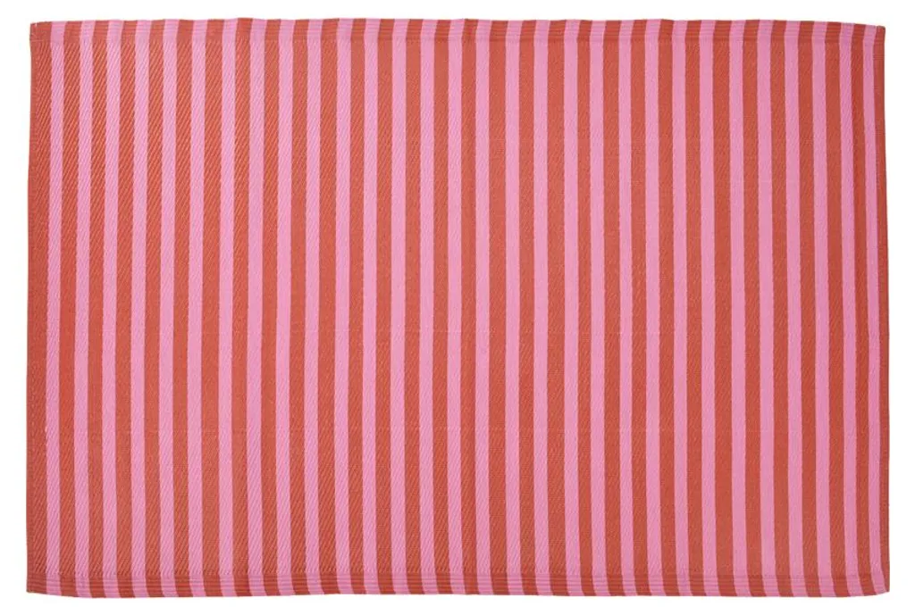 Tapis extérieur orange facile à nettoyer et résistant pour sol abîmé