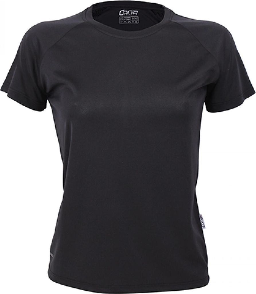 CONA SPORTS CSL01 | Damen Rainbow Ladies Tech Tee / - - Farbe: Black - Größe: XS