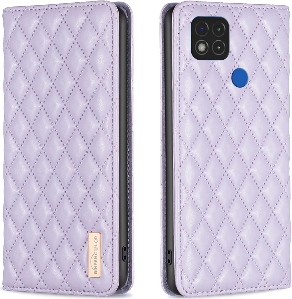 Custodia Redmi 10A, elegante custodia flip in pelle portacarte con supporto per Xiaomi Redmi 9C / Redmi 10A Viola