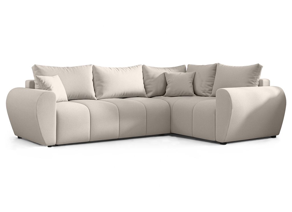 AX LIVING Malatya L Ecksofa mit Schlaffunktion Sofa L Beige Produktbild 