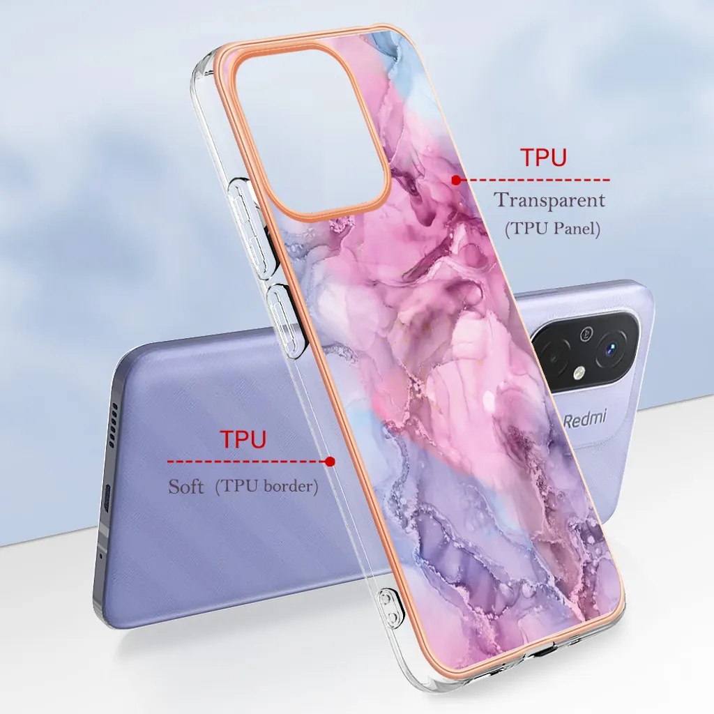 XINYEXIN Clear Cover per Xiaomi Redmi 12 4G Motivo Fiori Floral