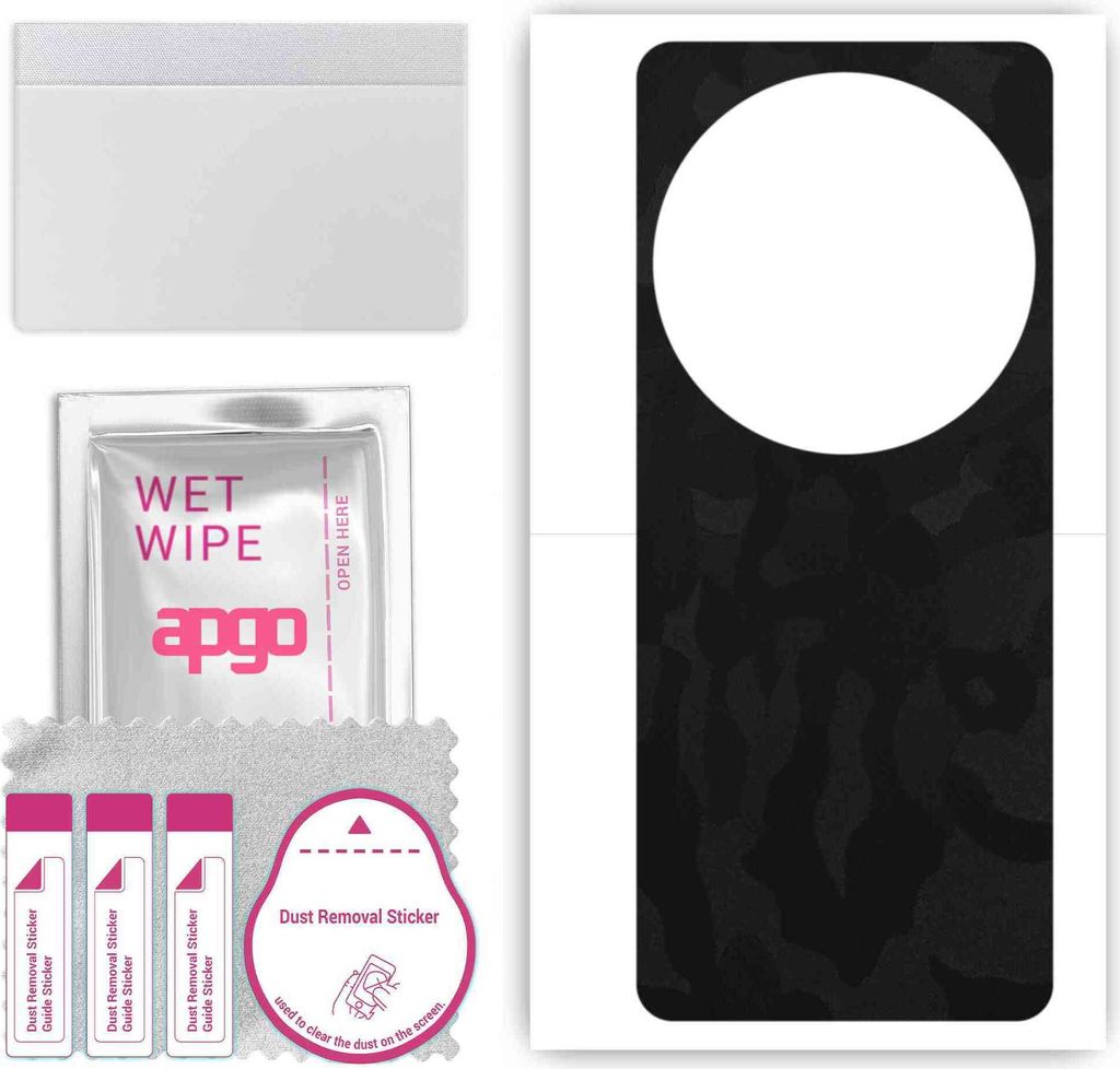 apgo Rückseite Schutzfolie, Skin, kompatibel mit Xiaomi 14 Ultra, Hinten Displayschutzfolie aus Vinylfolie, kratzfest, einfache Montage - Schwarze...