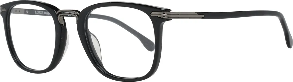 Monture de Lunettes de Vue Lozza VL4152 Noir Mat Style Rétro Chic 50mm