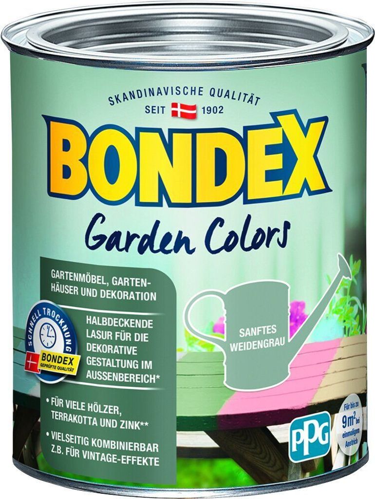 Bondex Garden Colors 750 ml sanftes weidengrau Produktbild 