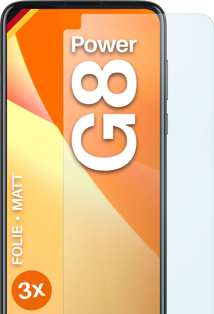 moex 3x Schutzfolie kompatibel mit Motorola Moto G8 Power - Displayschutzfolie Anti Reflex Folie, Matt