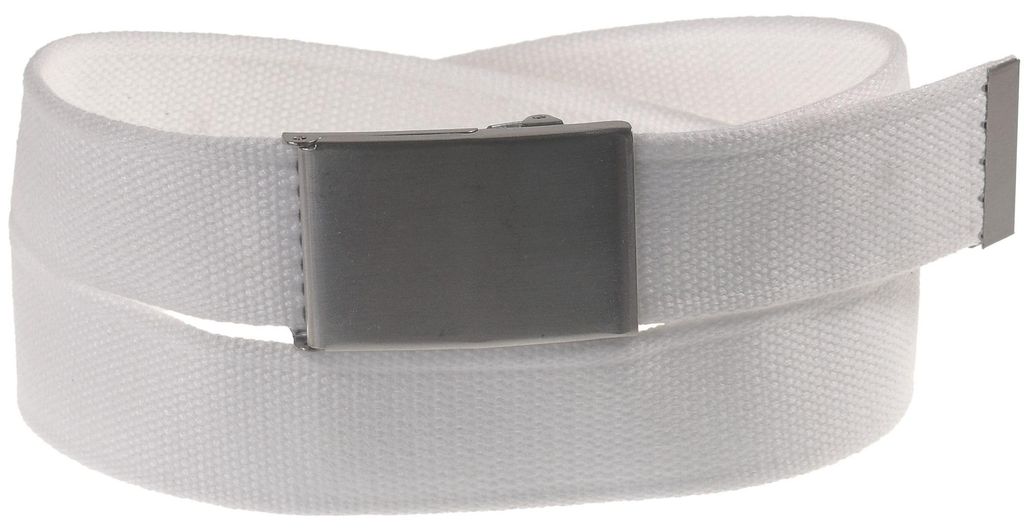 Harrys-Collection Uni Stoffgürtel 40mm , Weiss, W 135 = L Produktbild 