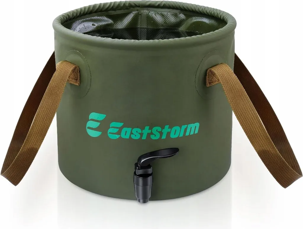 Réservoir 10L pliable avec enceinte intégrée, idéal pour eau et pêche