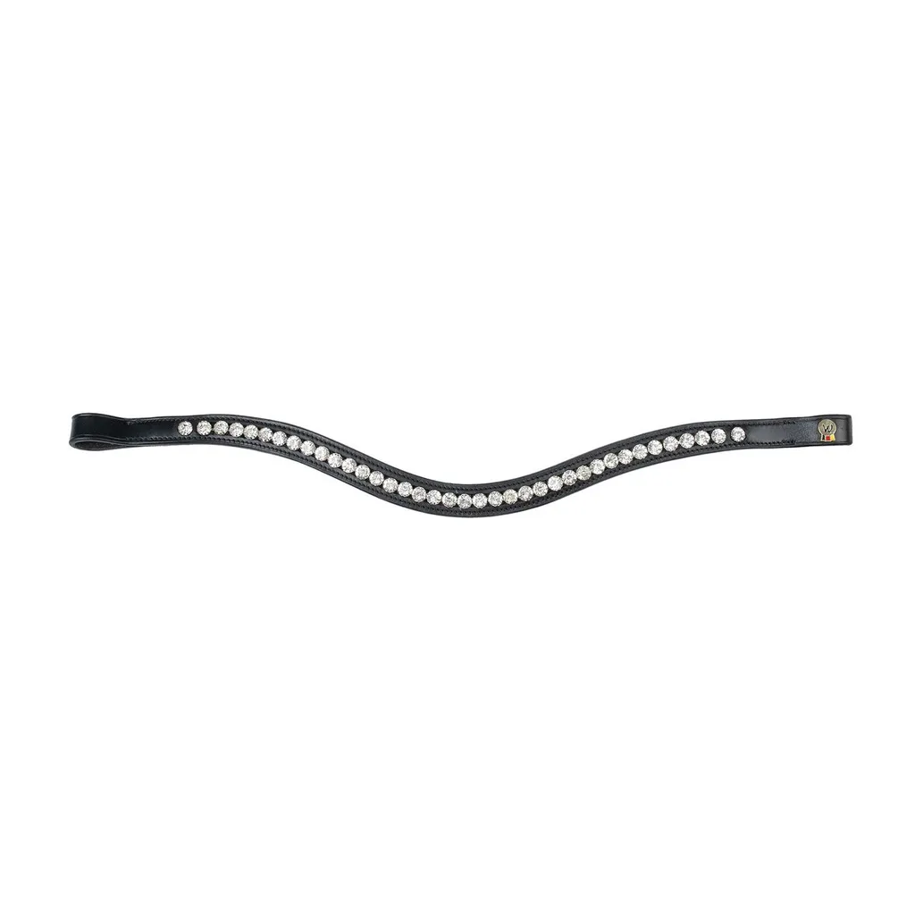 Bandeau X-Line noir et argent : idéal pour concours de dressage