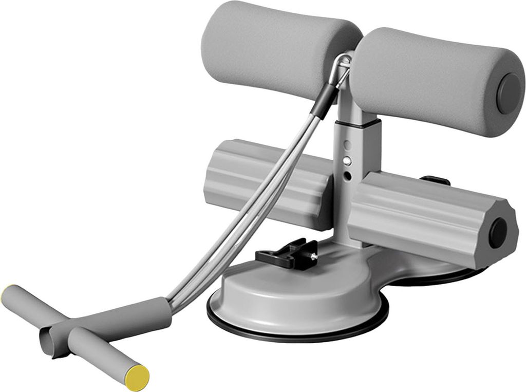 Sit-up-Assistenzstange mit Widerstandsband, Bauchmuskeltraining für den Innenbereich, Sit-up-Fußhalter mit zwei Saugnäpfen, Trainingsgerät für...