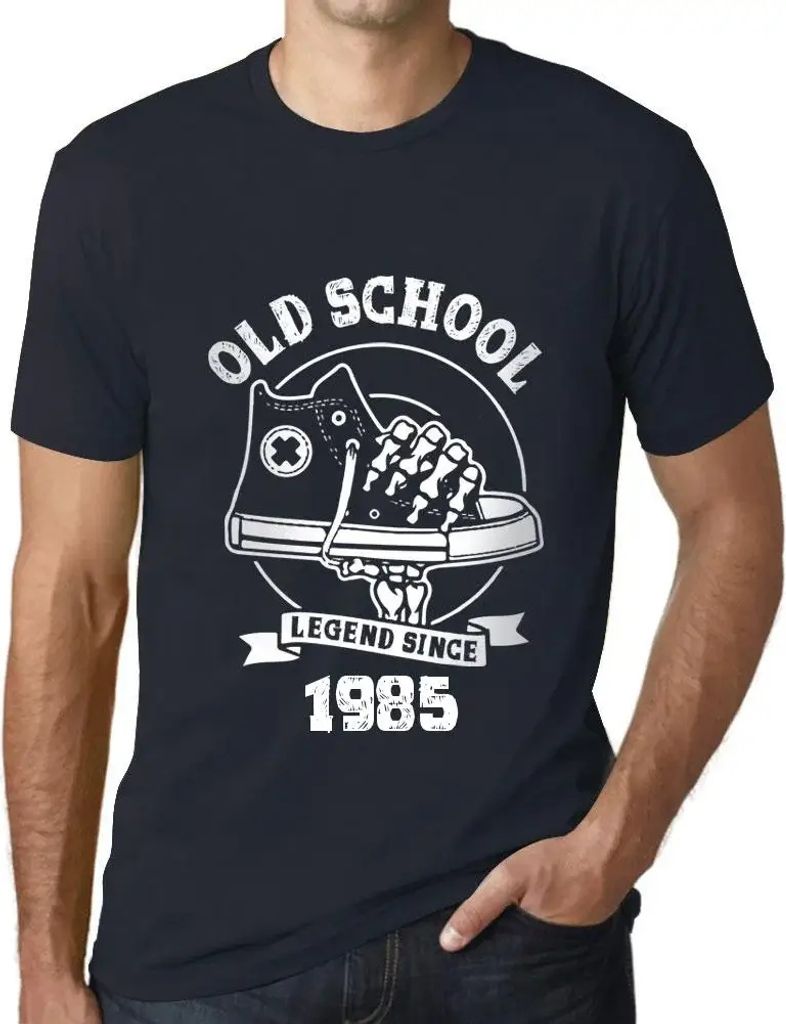 Herren Grafik T-Shirt Eine Legende der alten Schule seit 1985 – Old School Legend Since 1985 – Geschenk 39. Geburtstag Jahrestag 39 Jahre Jubil...