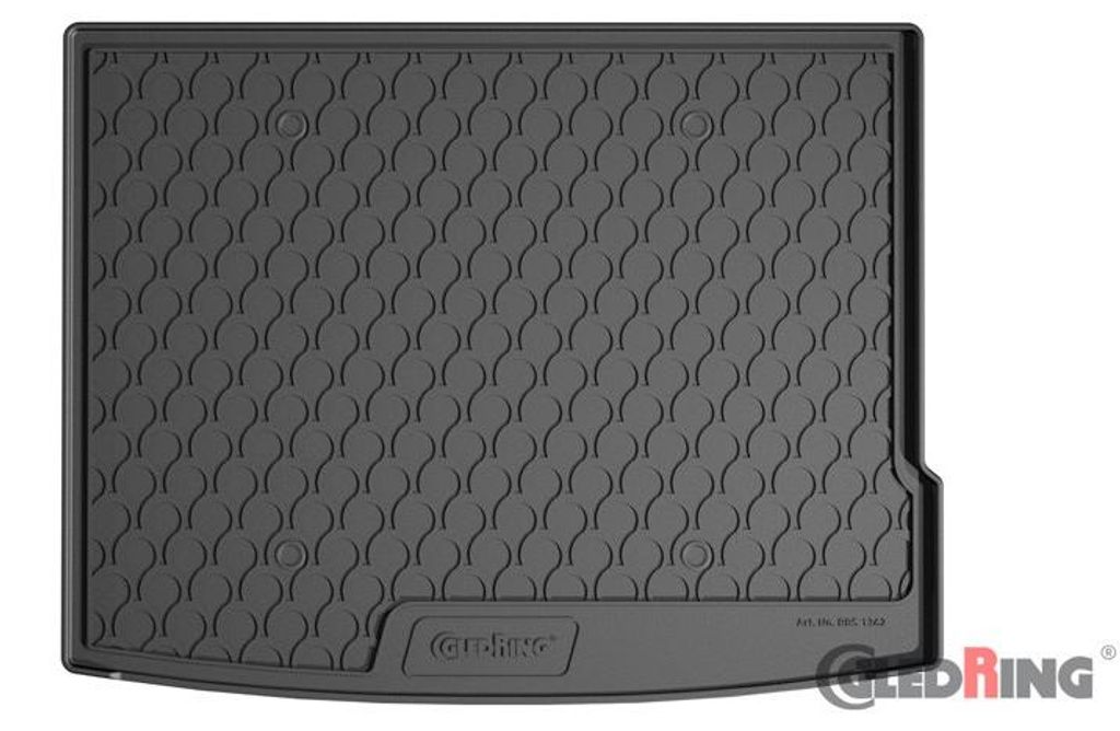 Gledring Kofferraumwanne Schwarz Gummi für HYUNDAI Kona (SX2)