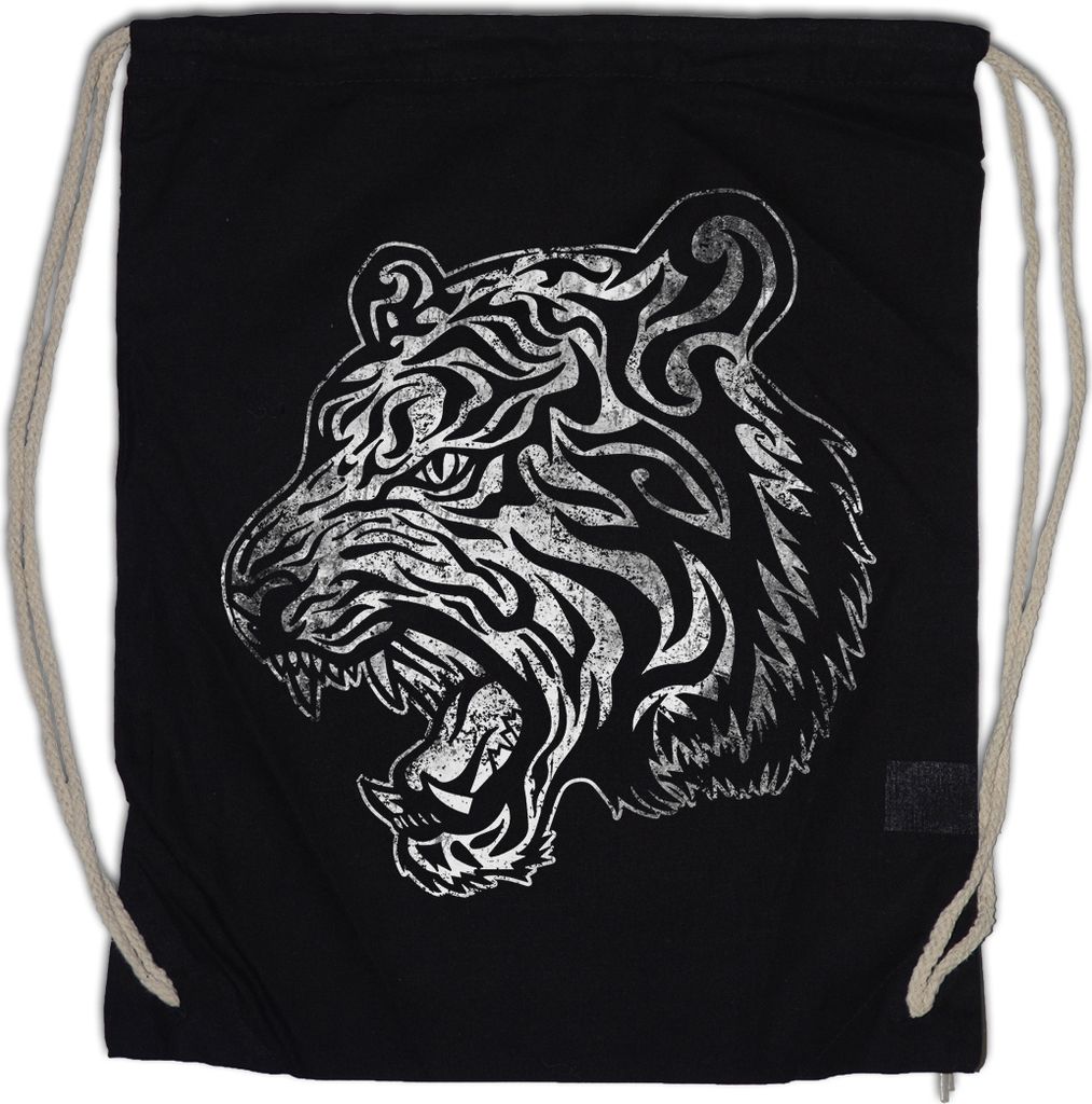 Urban Backwoods Tribal Tiger III, Turnbeutel, Farbe: Schwarz