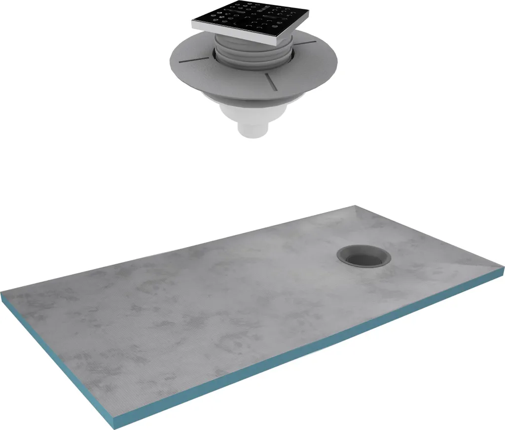 Aménager une Douche Italienne 160x90 cm - Receveur à Carreler Grille Noire
