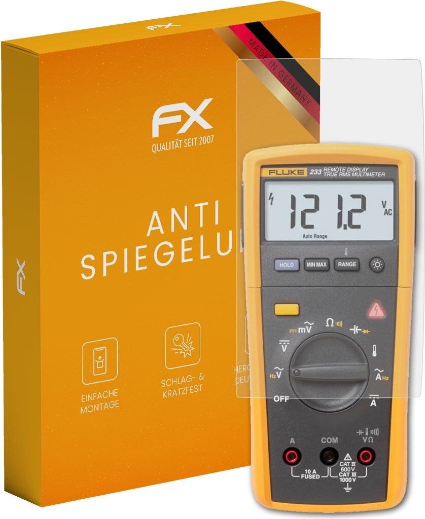 atFoliX FX-Antireflex 2x Schutzfolie kompatibel mit Fluke 233 Displayfolie
