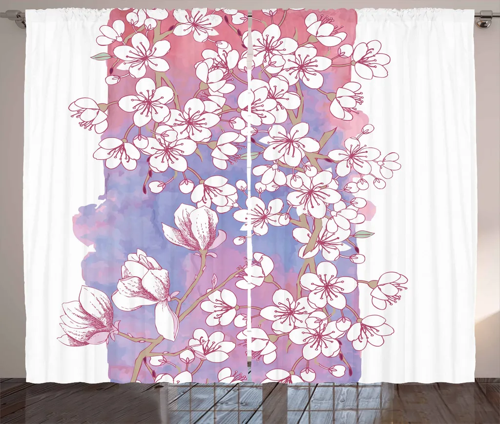 Tenda Fiori Giapponesi ABAKUHAUS | Lavabile e Antimacchia 280x175