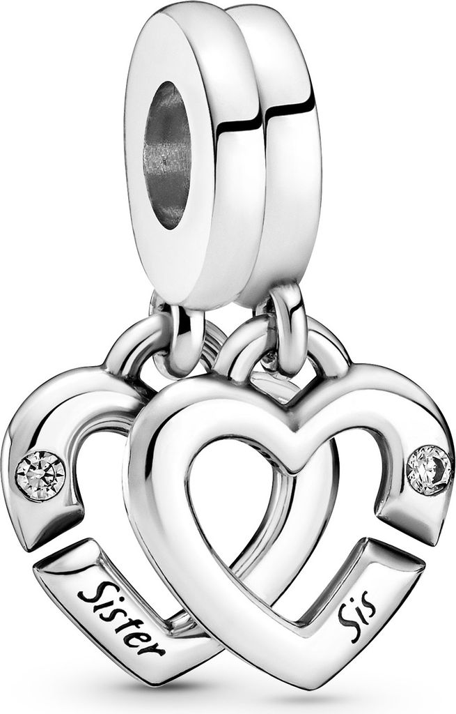 Pandora Connected Sister Divisible Hearts Charm Wisiorek Zdjęcie produktu 