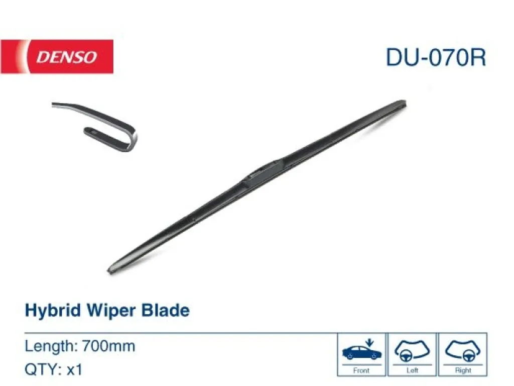 Fini les Traces sur le Pare-brise avec l'Essuie-glace DENSO DU-070R 700mm
