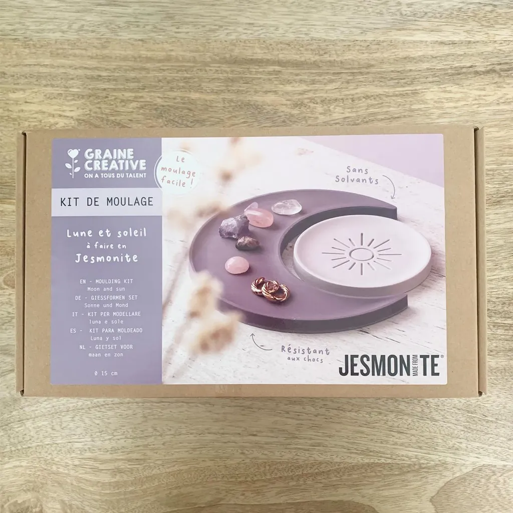 Kit Jesmonite Graine Creative Lune et Soleil - Activité DIY Déco Maison