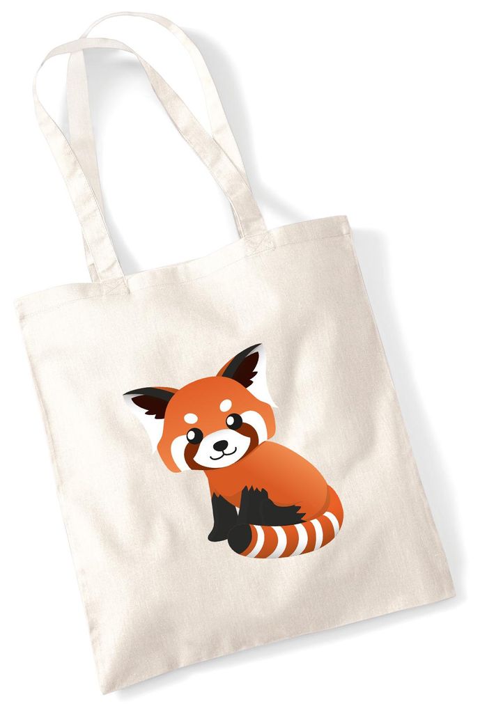 Huuraa Jutebeutel Roter Panda Comic 10 Liter Natural Baumwolle Tasche Geschenkidee