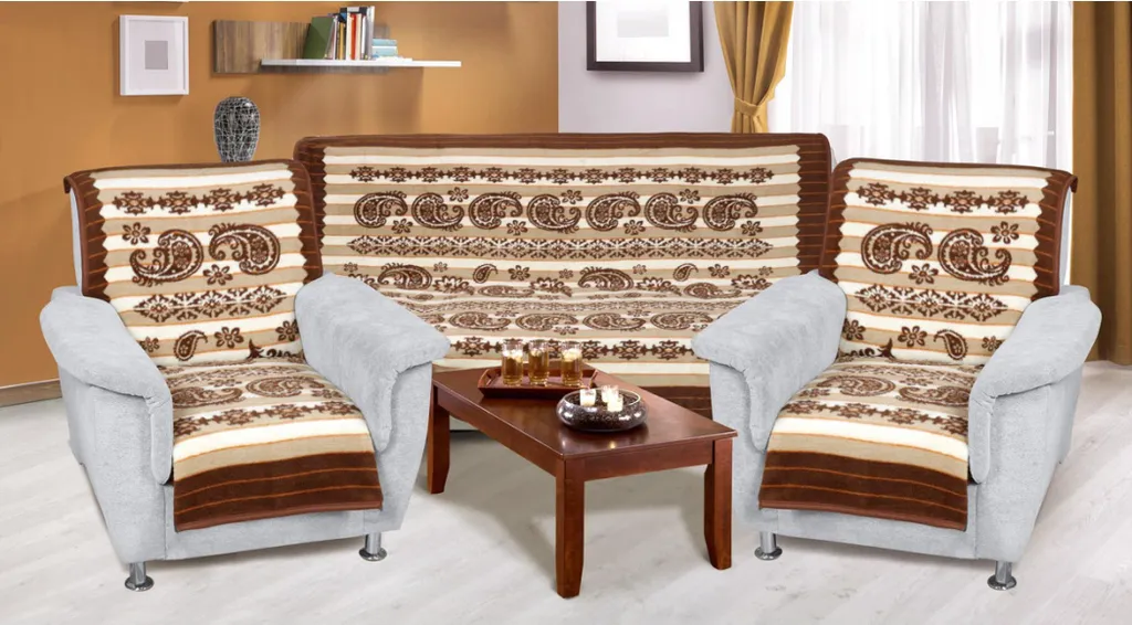 Set Copridivano Karmela 3+1+1 Beige Cashmere | Protezione Divani