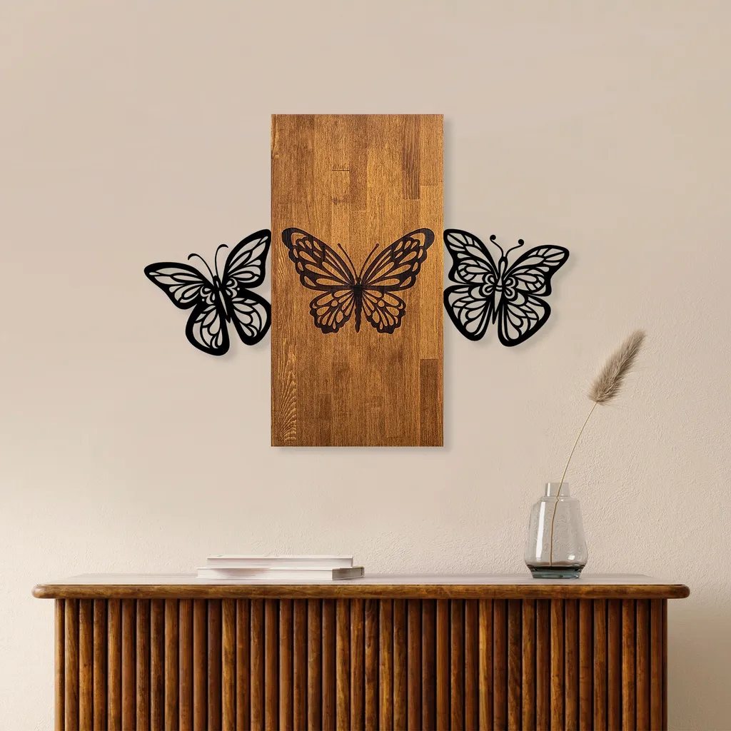 Décoration murale bois pour habiller un grand mur vide Wallity