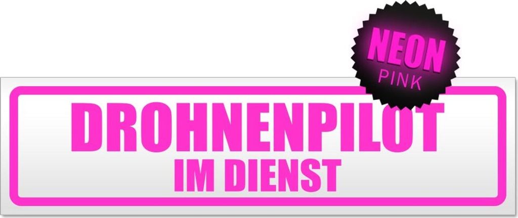 Drohnenpilot im Dienst Magnetschild Schild magnetisch