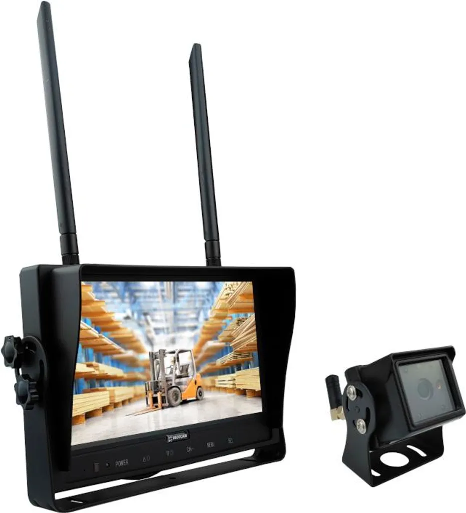 Kit caméra AHD 1080P sans fil pour chariot élévateur avec moniteur 9"