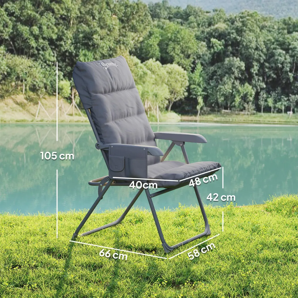 Chaise de Pêche Ergonomique et Fauteuil de Camping Pliant - 3