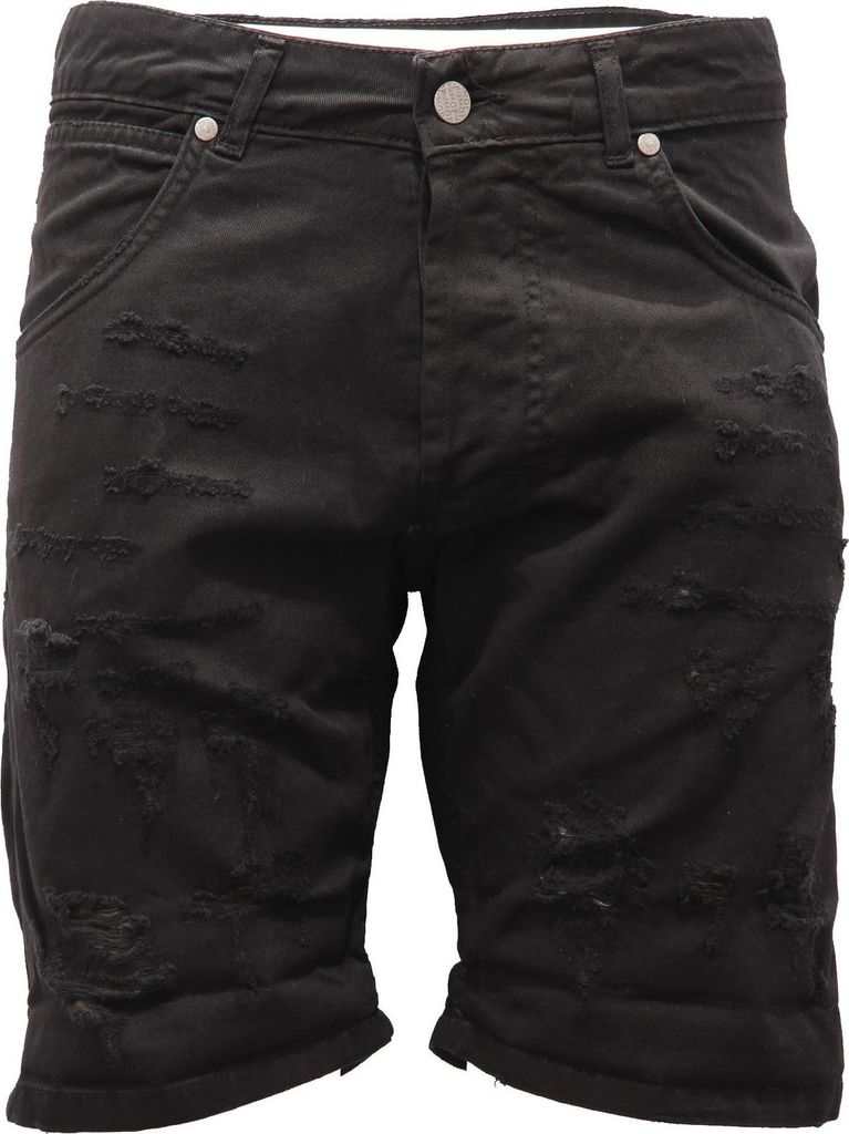 4581AF bermuda uomo OVER-D black Baumwolle shorts man