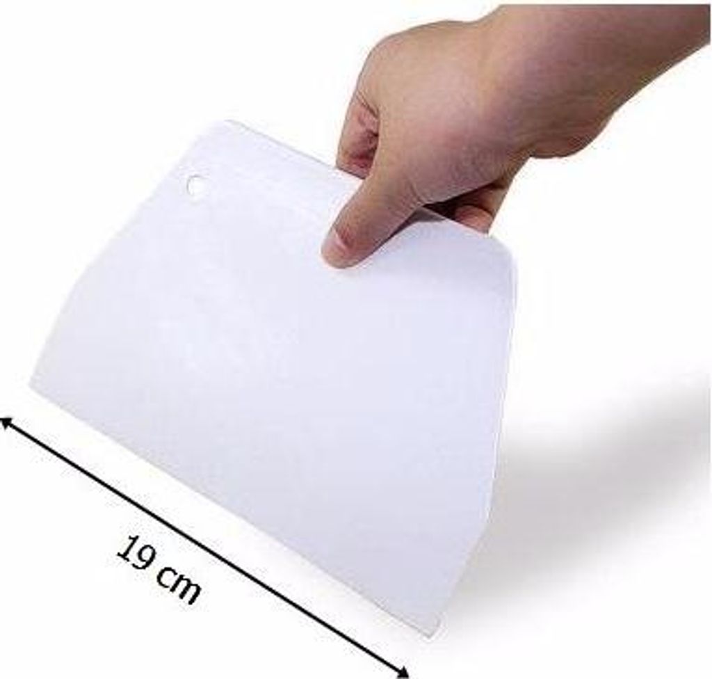 Plastikschaber 19 cm zum Verteilen von Creme Spatel Messer Spachtel