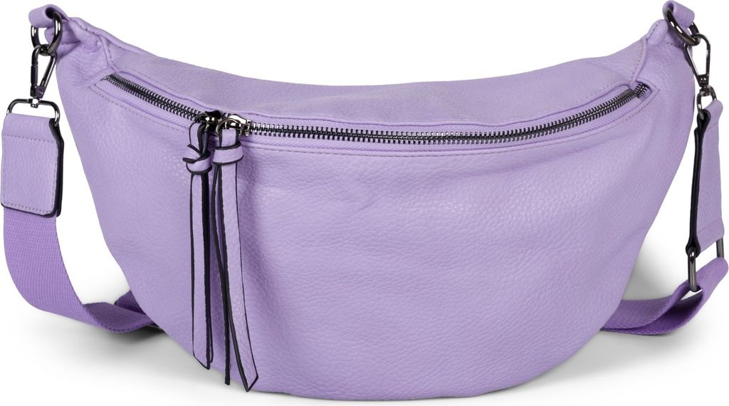 styleBREAKER Damen Halbmond Schultertasche groß | Crossbody Umhängetasche Handtasche mit 2 Wege Reißverschluss & verstellbarem Schultergurt 37 x...