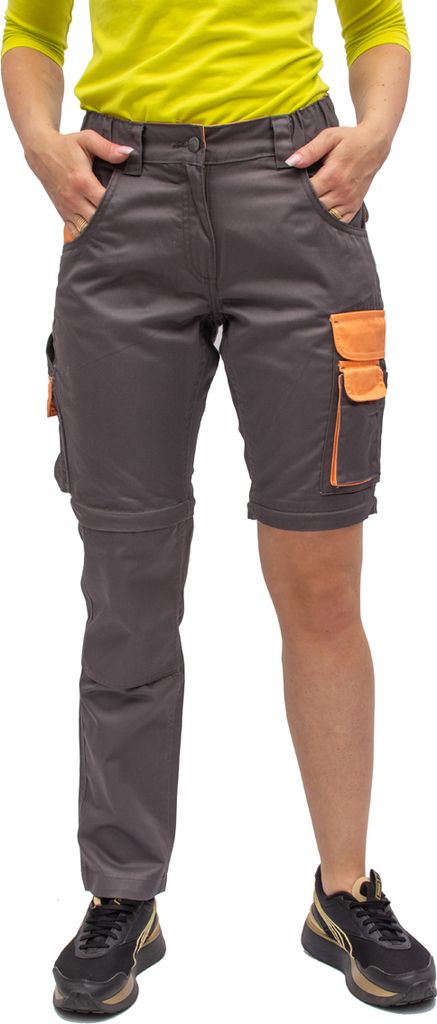 Damen-Arbeitshose mit abnehmbaren Beinen, mit funktionellen Produktbild 